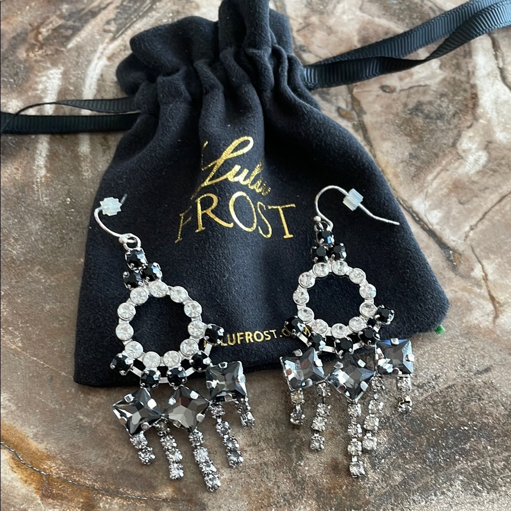 Lulu Frost Black and Silver Earrings